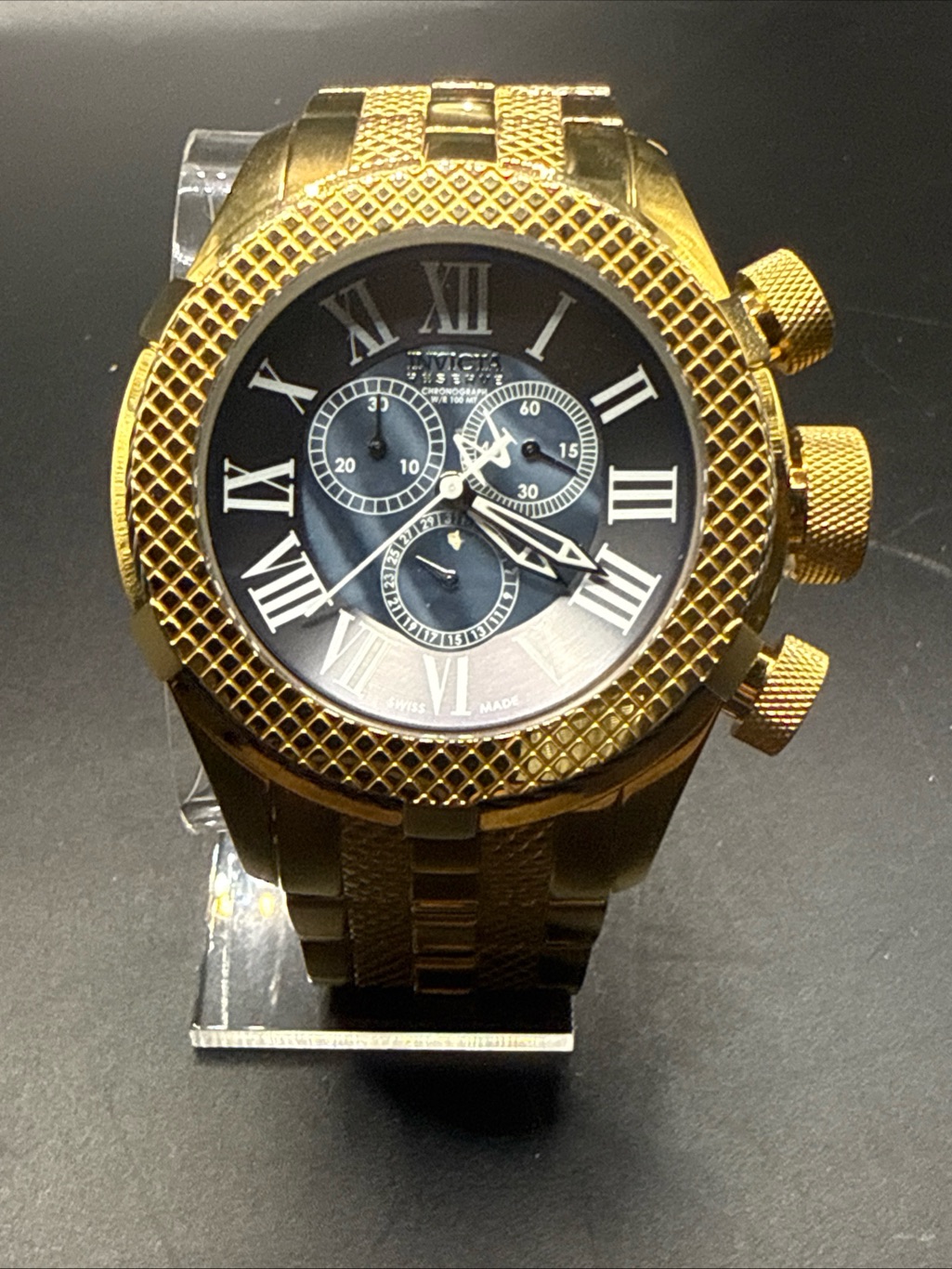 Invicta Bolt 17433 50mm Mens Chronograph Watch Featuring A GoldPlated